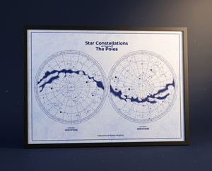 Póster XXL de constelaciones con el diseño original en inglés